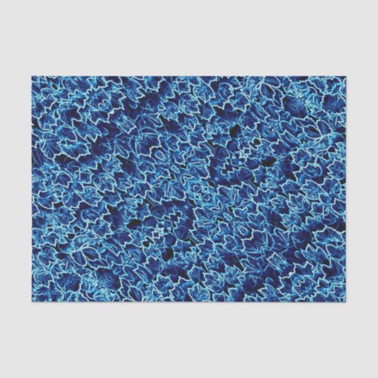 Gefrorener blauer Efeu  Seidenpapier (Vorderseite)