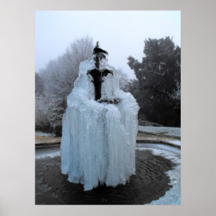 Gefrorener Brunnen Poster