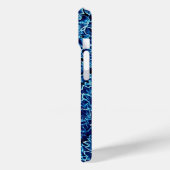 Gefrorener Efeu Blau Case-Mate iPhone Hülle (Rückseite / Links)