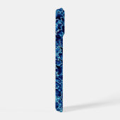 Gefrorener Efeu Blau iPhone 15 Hülle (Rechte Seite)