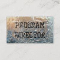 Gefrorener Eis-Programm-Direktor Visitenkarte