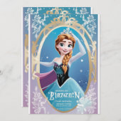 gefrorener Geburtstag Einladung (Vorne/Hinten)