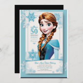 gefrorener Geburtstag Einladung (Vorne/Hinten)