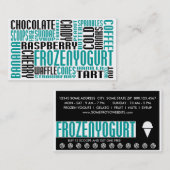 gefrorener Jogurt (Chit-Chat) Treuekarte (Vorne/Hinten)