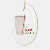 Gefrorener Kaffee Keramik Ornament (Links)