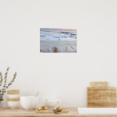 Gefrorener Ozean mit Möwe Poster (Küche)