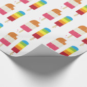 Gefrorener Popsicle Geschenkpapier (Ecke)