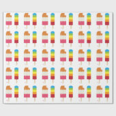 Gefrorener Popsicle Geschenkpapier (Flach)