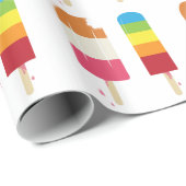 Gefrorener Popsicle Geschenkpapier (Rolleneckpunkt)