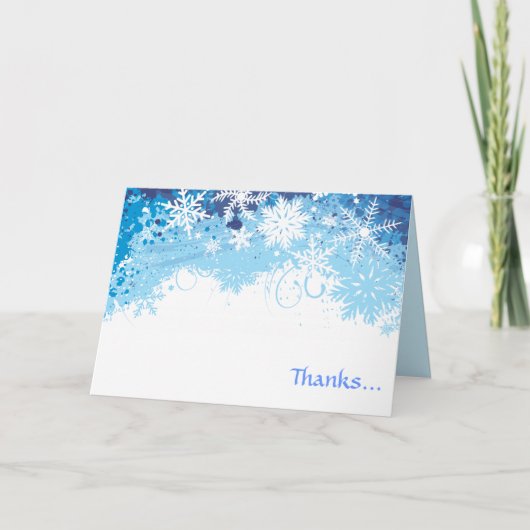 GEFRORENER Schläger Mitzvah Einladungs-Dank, den Dankeskarte (Vorderseite)