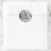 Gefrorener Schrecken Runder Aufkleber (Tasche)