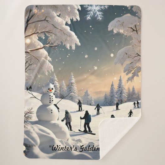 "Gefrorener See Serenity" Sherpadecke (Vorderseite)