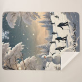 "Gefrorener See Serenity" Sherpadecke (Vorderseite (Horizontal))