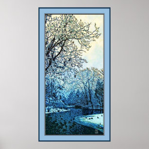 Gefrorener Teich Poster