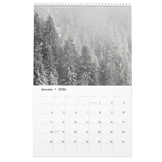 gefrorener Wald 2023 Kalender (Jan 2026)