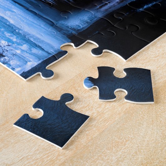 Gefrorener Wasserfall Puzzle (Seite)