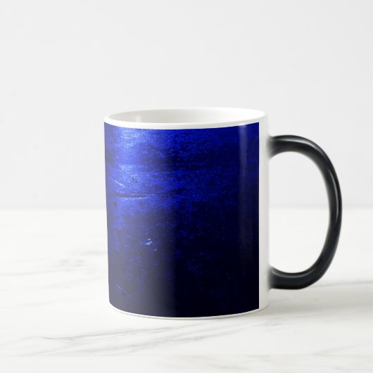 Gefrorenes blaues Schwarzes/Weiß Verwandlungstasse (Rechts)
