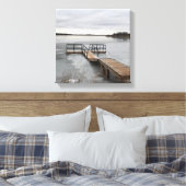 Gefrorenes Dock Leinwanddruck (Insitu (Schlafzimmer))
