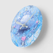 Gefrorenes Eis u. Runde Wanduhr (Winkel)