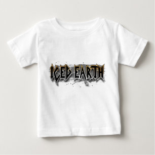 Gefrorenes ERDFARBEN-BASIC-LOGO-Säuglingst-stück Baby T-shirt