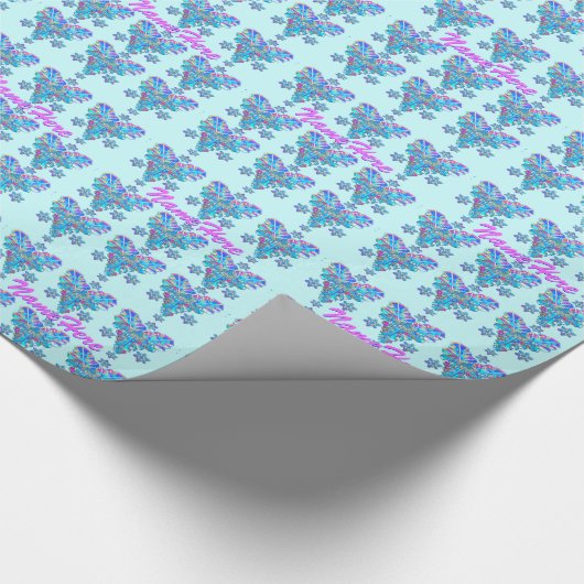 Gefrorenes Schneeflocke-Packpapier! Addieren Sie Geschenkpapier (Ecke)