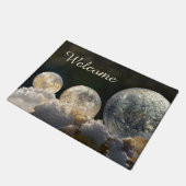 Gefrorenes Seifen-Blasen-Eis-cooles Fußmatte (Schrägansicht)