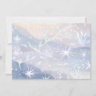 Gefrostetes Fenster   Schöne verschneite Winter Sz Feiertagskarte