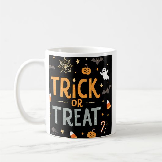 Geft Tasse Halloween-Trick oder -Tritt (Links)