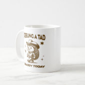 Gefühl A Tad Stabby Heute Cooler Cowboy Igel Kaffeetasse (Vorderseite Links)