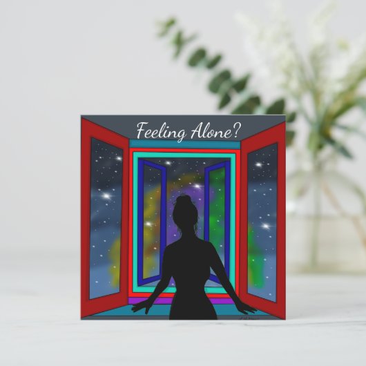 Gefühl allein, emotionale Unterstützung (Stehend Vorderseite)