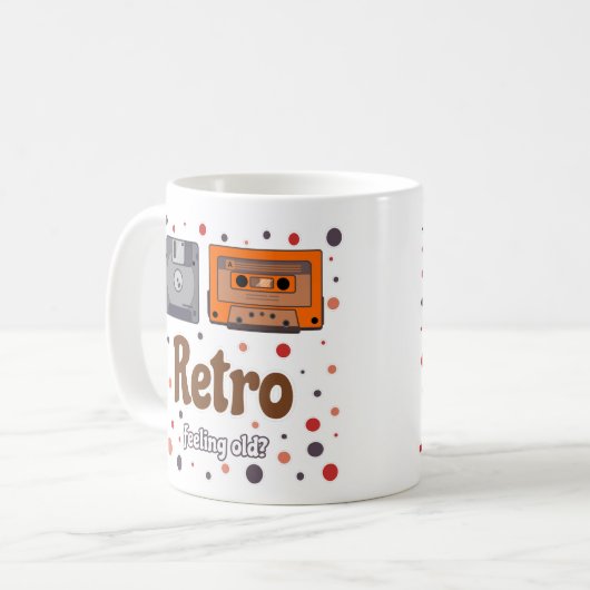 Gefühl Alte Retro-Tasse Kaffeetasse (Vorderseite Links)