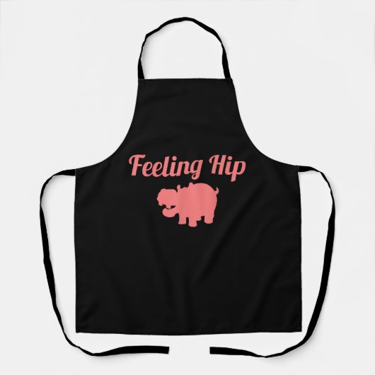 Gefühl Angesagt Hippopotamus Funny Hippo Kinderges Schürze (Vorderseite)