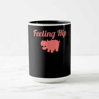Gefühl Angesagt Hippopotamus Funny Hippo Kinderges Tasse