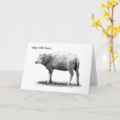 Gefühl ängstlich: Schafe im Bleistift: Karte (Gelbe Blume)