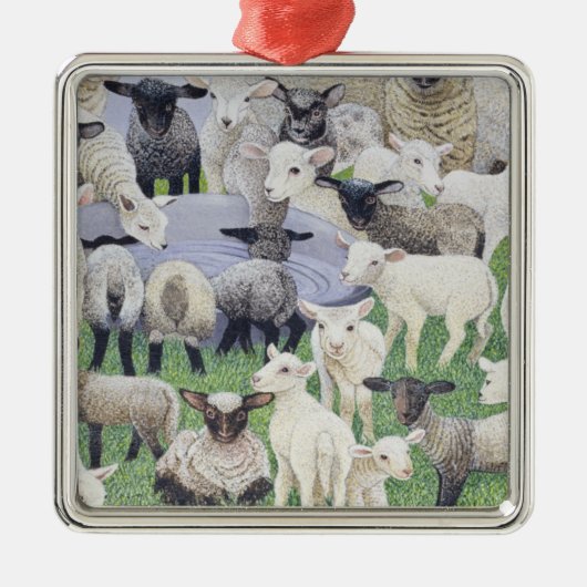 Gefühl ängstlich silbernes ornament (Vorne)