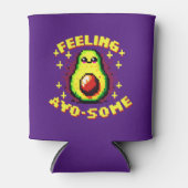 Gefühl Avo-some - Funny Pixel Art Avocado Design Dosenkühler (Vorderseite)
