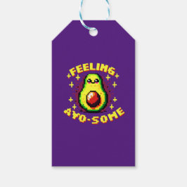 Gefühl Avo-some - Funny Pixel Art Avocado Design Geschenkanhänger