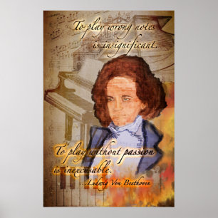 Gefühl Beethoven (ein originales digitales Bild) Poster