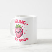 Gefühl Berry Good Funny Strawberry Kaffeetasse (Vorderseite Links)