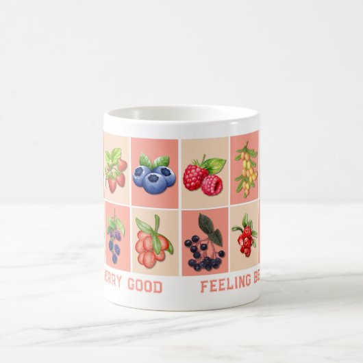 GEFÜHL BERRY GUOD Customizable Strawberry Kaffeetasse (Mittel)