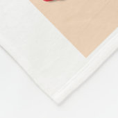 GEFÜHL BERRY GUOD Erdbeere Berries MONOGRAM Fleecedecke (Ecke)