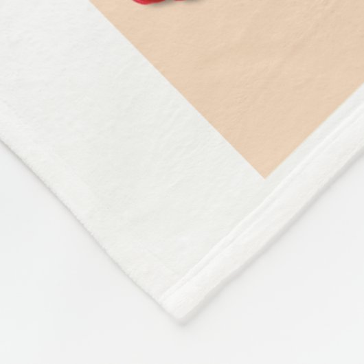 GEFÜHL BERRY GUOD Erdbeere Berries MONOGRAM Fleecedecke (Ecke)