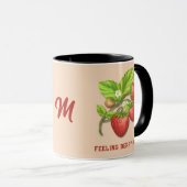 GEFÜHL BERRY GUOD Strawberry Monogram Tasse (VorderseiteRechts)