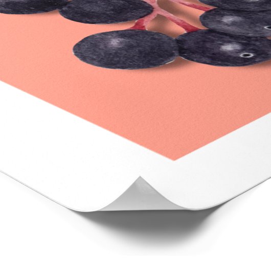 GEFÜHL BERRY GUTE, individuell anpassbare Erdbeere Poster (Ecke)