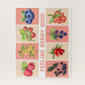 GEFÜHL BERRY GUTE, individuell anpassbare Erdbeere Puzzle (Vertikal)