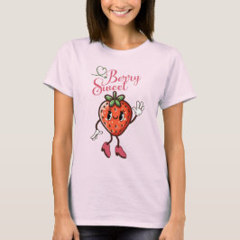 Gefühl Berry Sweet Strawberry Vintag Niedlich Retr T-Shirt