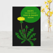 Gefühl besser, erhalten wohle karte (Gelbe Blume)