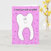 Gefühl Better Beileid Bad Tooth Hurcard Karte (Gelbe Blume)