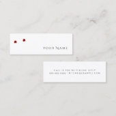 GEFÜHL BITEY Funny Vampire Personal Calling Card Telefonnummerkarte (Vorne/Hinten)