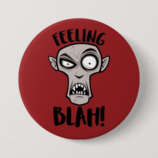Gefühl Blah Nosferatu Vampire Button (Vorderseite)